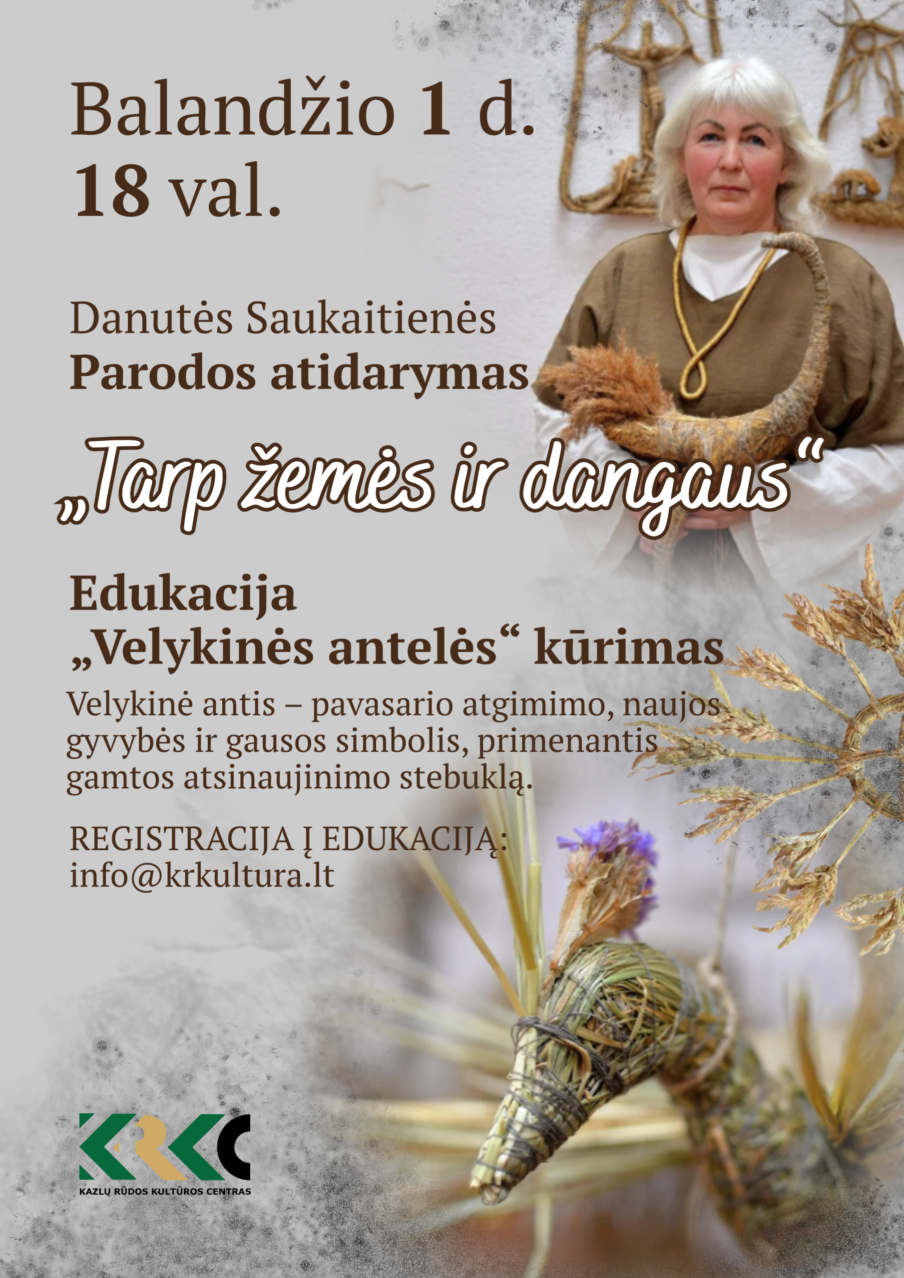 Danutės Saukaitienės parodos atidarymas ir edukacija