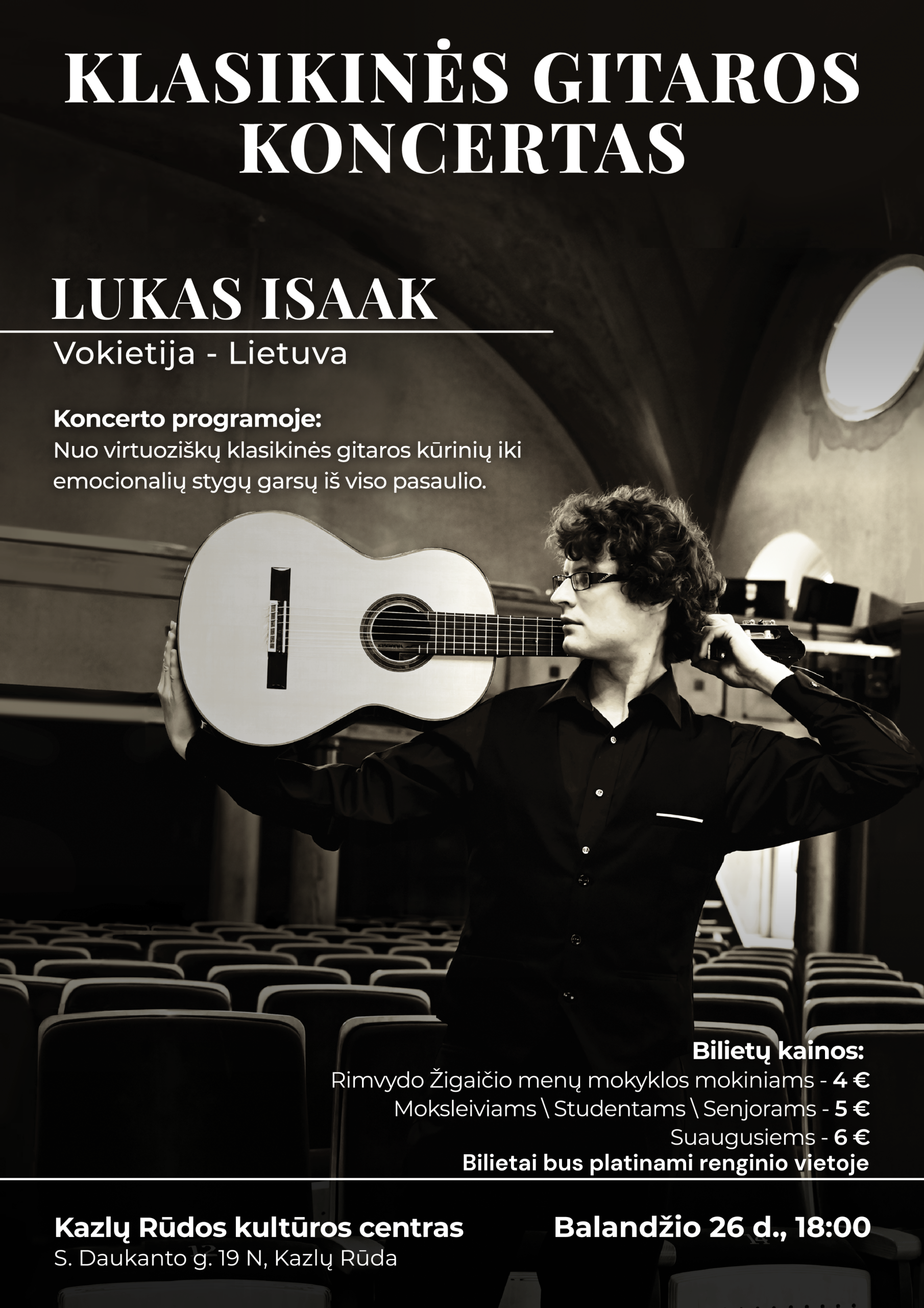 LUKO ISSAK klasikinės gitaros koncertas