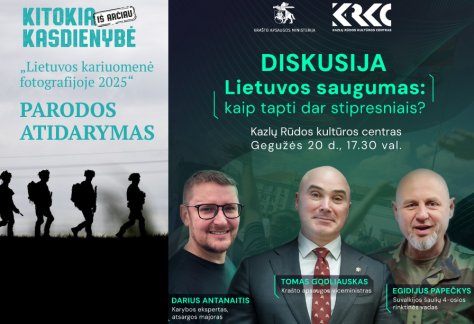 PARODOS „Lietuvos kariuomenė fotografijoje 2025“ ATIDARYMAS ir diskusija
