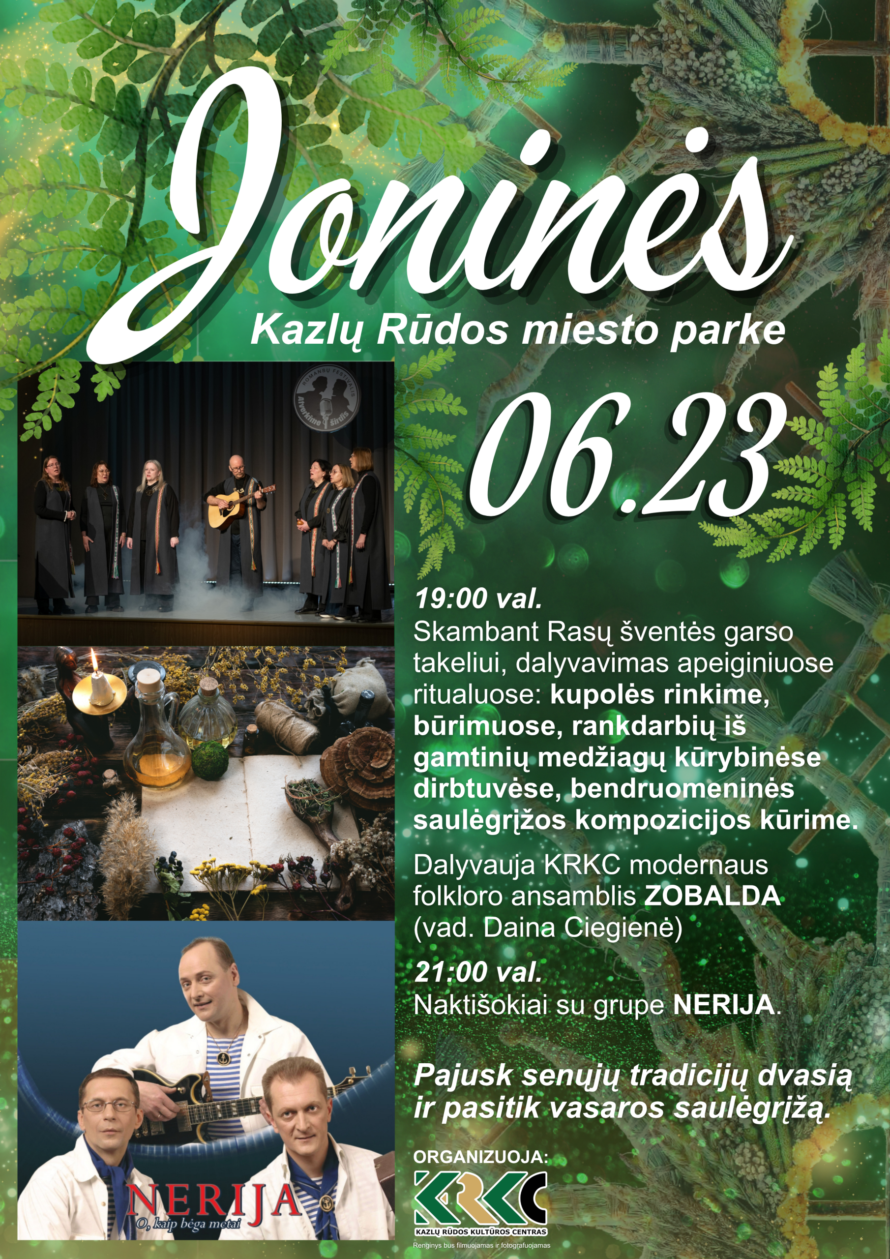 Joninių šventė Kazlų Rūdos miesto parke