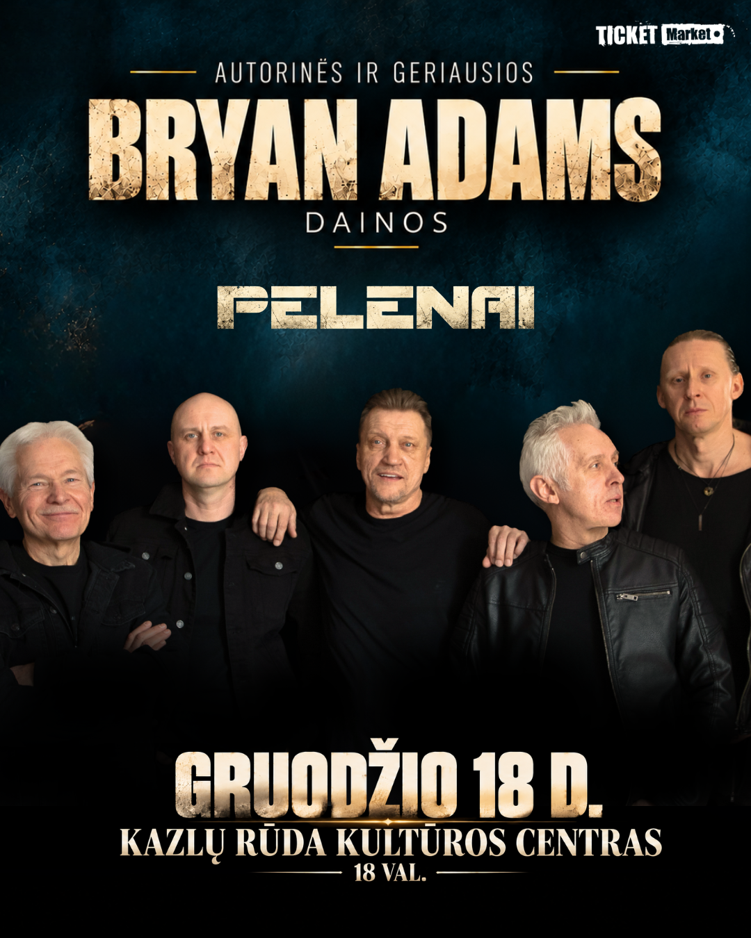 Česlovas Gabalis ir PELENAI | Autoriniai ir geriausi BRYAN ADAMS hitai